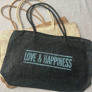 Love & Happiness Tote Bundle - Hand Painted